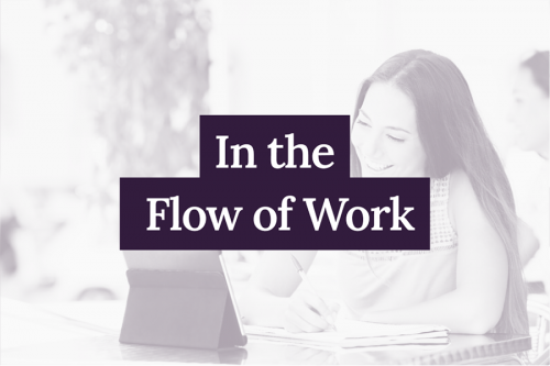 Learning in the Flow of Work